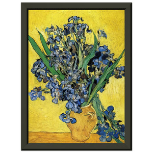 Vincent van Gogh  Still Life with Irises Premium Metal Framed Art Print / Poster