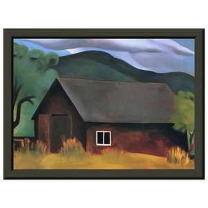 Georgia OKeeffe  My Shanty Lake George Premium Metal Framed Art Print / Poster