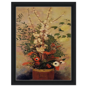 Odilon Redon Vase of Flowers Apple Tree Framed Canvas