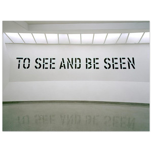 Lawrence Weiner  To See and Be Seen  1972 Aluminum Print