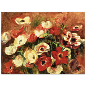 PierreAuguste Renoir  Spray of Anemones Aluminum Print