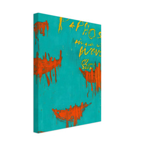 Cy Twombly  Leaving Paphos Ringed With Waves III Canvas