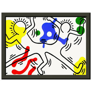 Keith Haring  UNTITLED 1986 N4 Premium Metal Framed Art Print / Poster