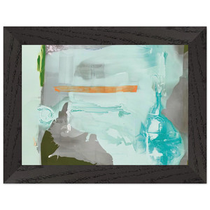 Helen Frankenthaler  Poseidon 1990 Premium Wooden Framed Art Print / Poster