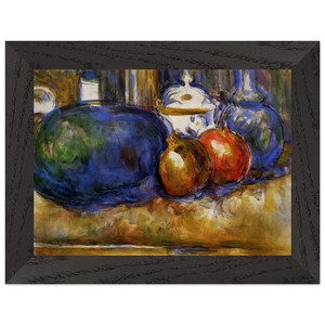 Cezanne Watermelon Pomegranates Still Life Wood Framed Print