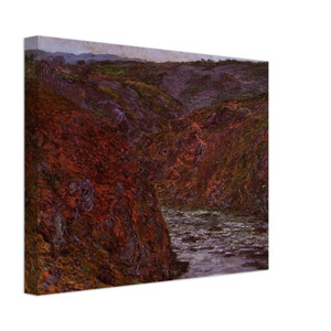 claude monet  Valley of the Creuse Grey Sky Canvas