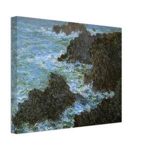 claude monet  The rocks of BelleIle Canvas