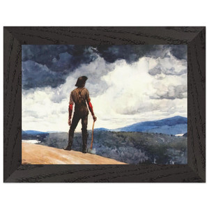 Winslow Homer  THE WOODCUTTER Premium Wooden Framed Art Print / Poster