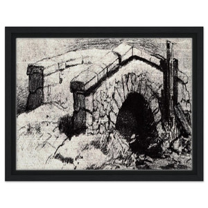 Vincent van Gogh  The Bridge Framed Canvas