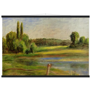 Pierre-Auguste Renoir Landscape with Fence Matte Paper Poster with Hanger