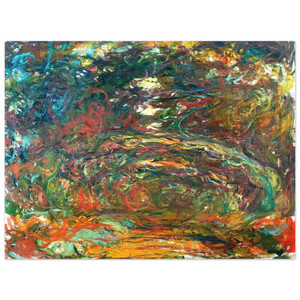 claude monet  Path under the Rose Arches Giverny Aluminum Print