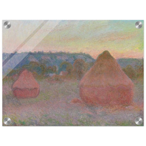 claude monet  Stacks of Wheat End of Day Autumn Acrylic Print