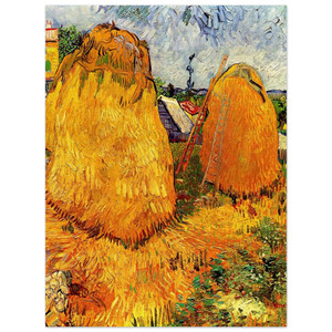 Vincent van Gogh  Haystacks in Provence Wood Print