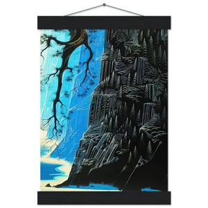 Eyvind Earle  Cliffs Ascending Museum-Quality Matte Paper Poster with Hanger