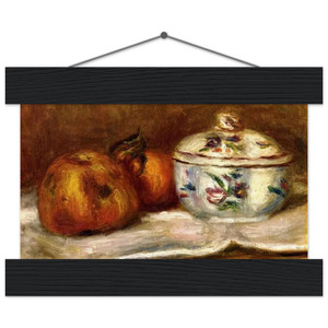 Pierre-Auguste Renoir Sugar Bowl Apple and Orange Matte Poster with Hanger
