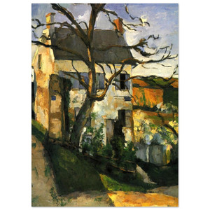 Paul Cezanne  The House and the Tree Fine Art Poster / Art Print
