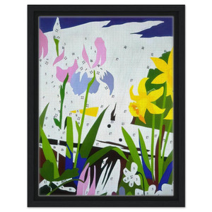 Andy Warhol  Do It Yourself  Flowers  Framed Canvas