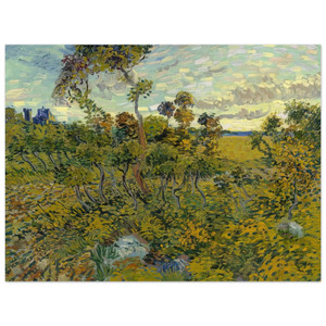 Vincent van Gogh  Sunset at Montmajour Aluminum Print