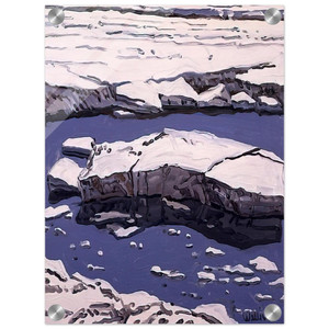 Neil Welliver  Study for Ice Flow Allagash  1996 Acrylic Print