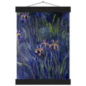 claude monet  Irises 2 Museum-Quality Matte Paper Poster with Hanger