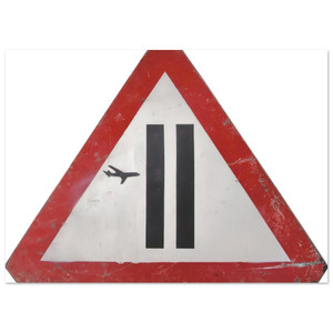 Banksy  WARNING SIGN 2006 Fine Art Poster / Art Print