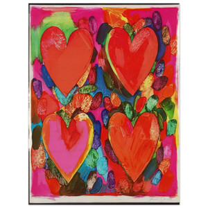 Jim Dine  FOUR HEARTS 1969 Wood Print