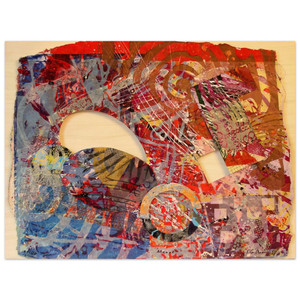 Sam Gilliam  Manet III Wood Print