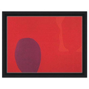 Patrick Heron Cadmium Violet Scarlet Emerald Lemon Venetian 1969 Framed Canvas