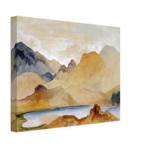 Thomas Moran  Cinnabar Mountain Yellowstone River watercolour Canvas