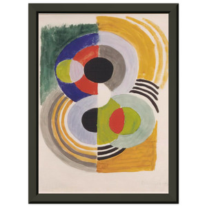 Sonia Delaunay  COMPOSITION WITH DISCS Premium Metal Framed Art Print / Poster