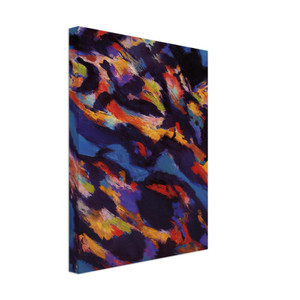 Alfred Manessier  Hommage a Miguel de Unamuno  Le Torrent vert  1965 Canvas