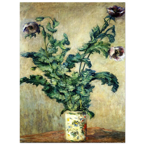 claude monet  Purple Poppies Aluminum Print