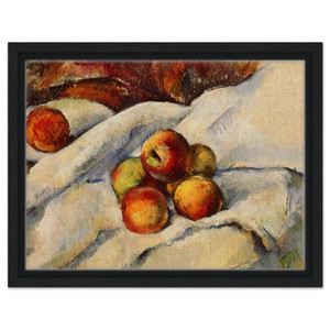 Paul Cezanne  Apples on a Sheet Framed Canvas