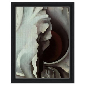 Georgia OKeeffe  Black Iris Framed Canvas