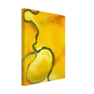Georgia OKeeffe  Green Yellow and Orange Canvas
