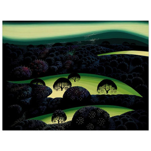 Eyvind Earle  Nocturne N1 Wood Print