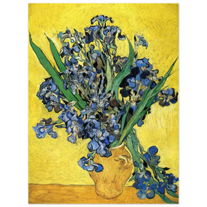 Vincent van Gogh  Still Life with Irises Aluminum Print