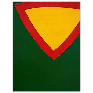 Al Held  Purple Triangle Wood Print