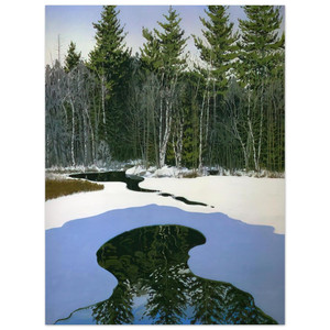Neil Welliver  Pond Pass  Contemporary Realism Aluminum Print