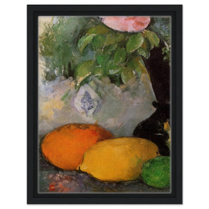 Paul Cezanne  Flowers and Fruit N2 Framed Canvas