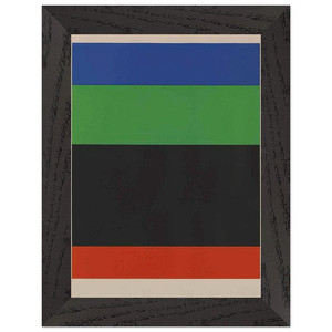 Ellsworth Kelly  BlueGreenBlackRed Premium Wooden Framed Art Print / Poster