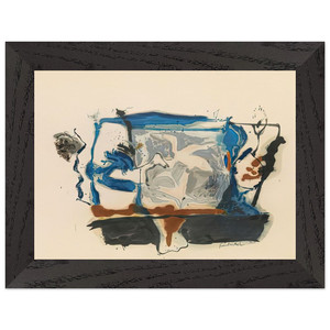 Helen Frankenthaler  Swan Lake II 1961 Premium Wooden Framed Art Print / Poster