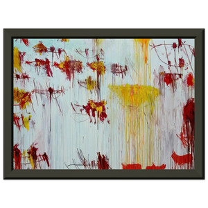 Cy Twombly  Lepanto Part X Premium Metal Framed Art Print / Poster