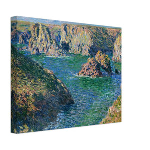 claude monet  Port Donnant Belle Ile Canvas