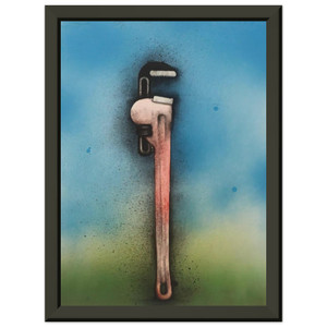 Jim Dine BIG RED WRENCH IN A LANDSCAPE 1973 Metal Framed Print/Poster