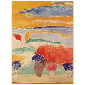 Henri Matisse  OPEN WINDOW AT TANGIER 1913 Wood Print