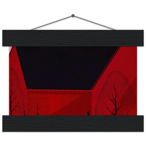 Eyvind Earle  Western Barns Museum-Quality Matte Paper Poster with Hanger