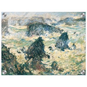 claude monet  Storm on the Cote de BelleIle Acrylic Print