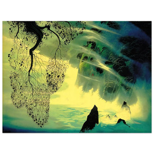 Eyvind Earle  A Swirl of Fog Aluminum Print