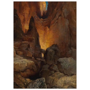 Thomas Moran  A Side Canyon Grand Canyon of Arizona Fine Art Poster / Art Print